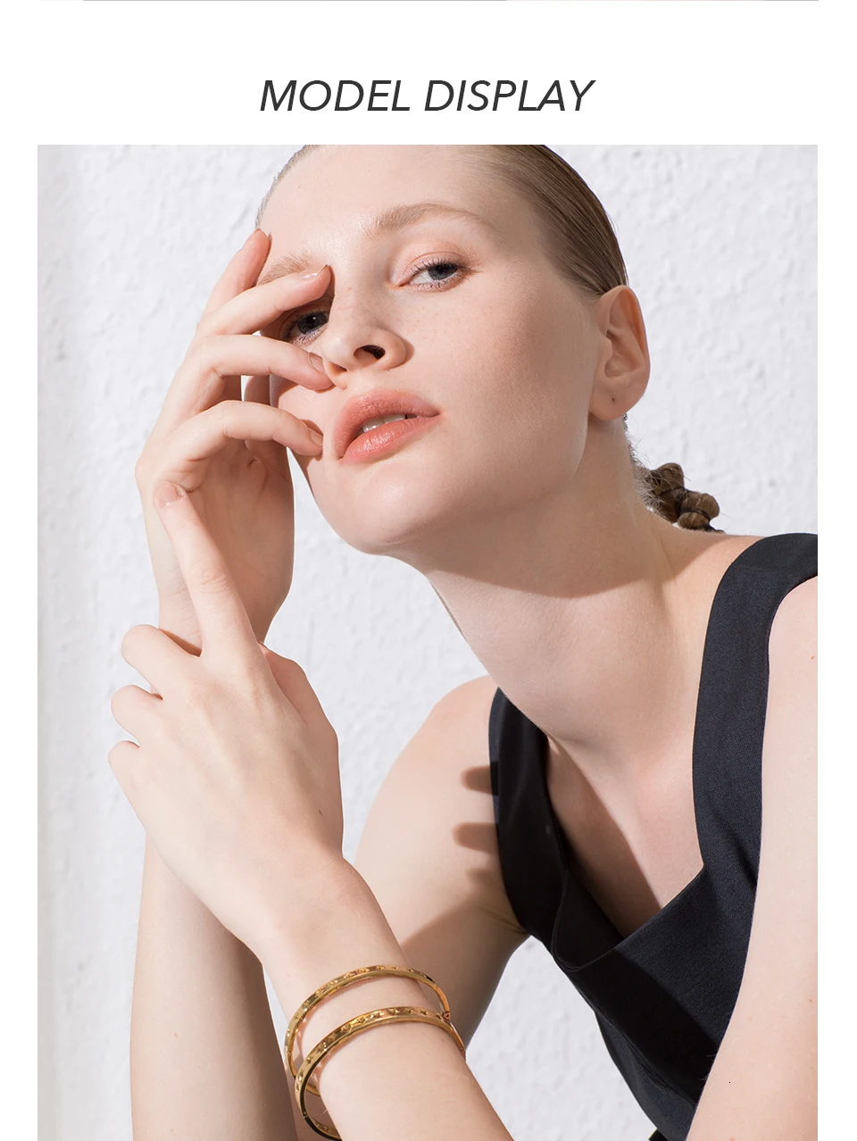 ENFASHION Hollow Stars Bangles& Bracelets For Women Gold Color Stainless Steel Cuff Bracelets Friends Gifts Jewelry BM192011