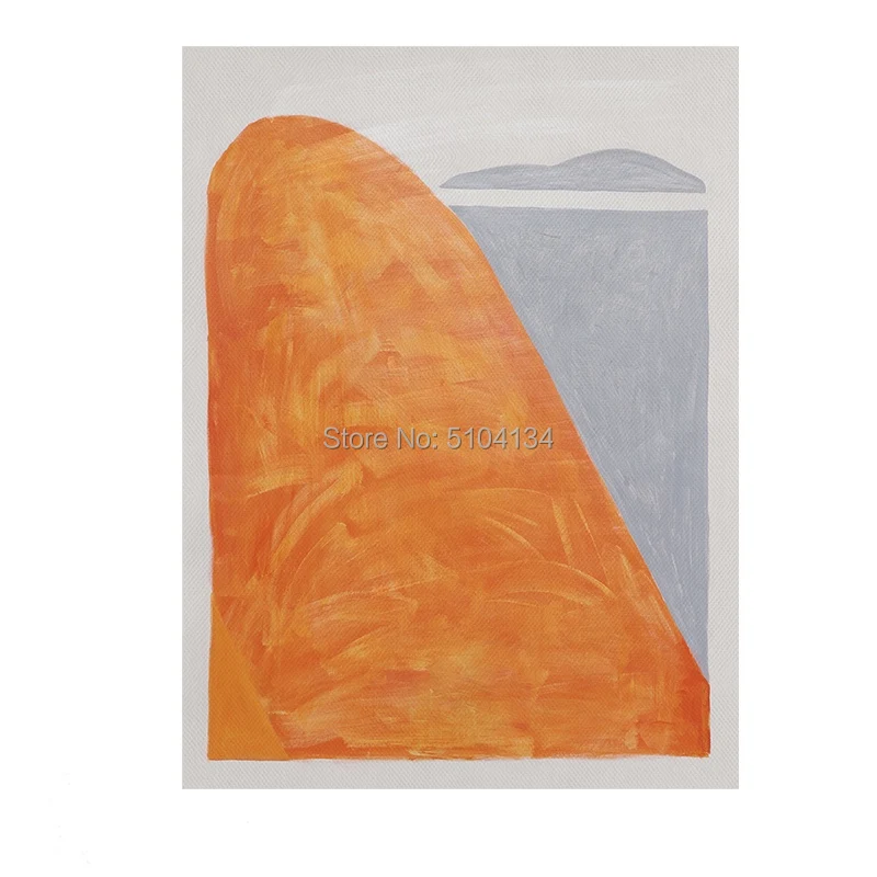 Ручная роспись абстрактные яркие оранжевые цветные Масляные картины