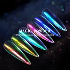 Блестящая пудра для ногтей Ice Through нюдовая розовая Аврора розовая знаменитость искусственная мука Волшебная блестящая пудра TSLM1