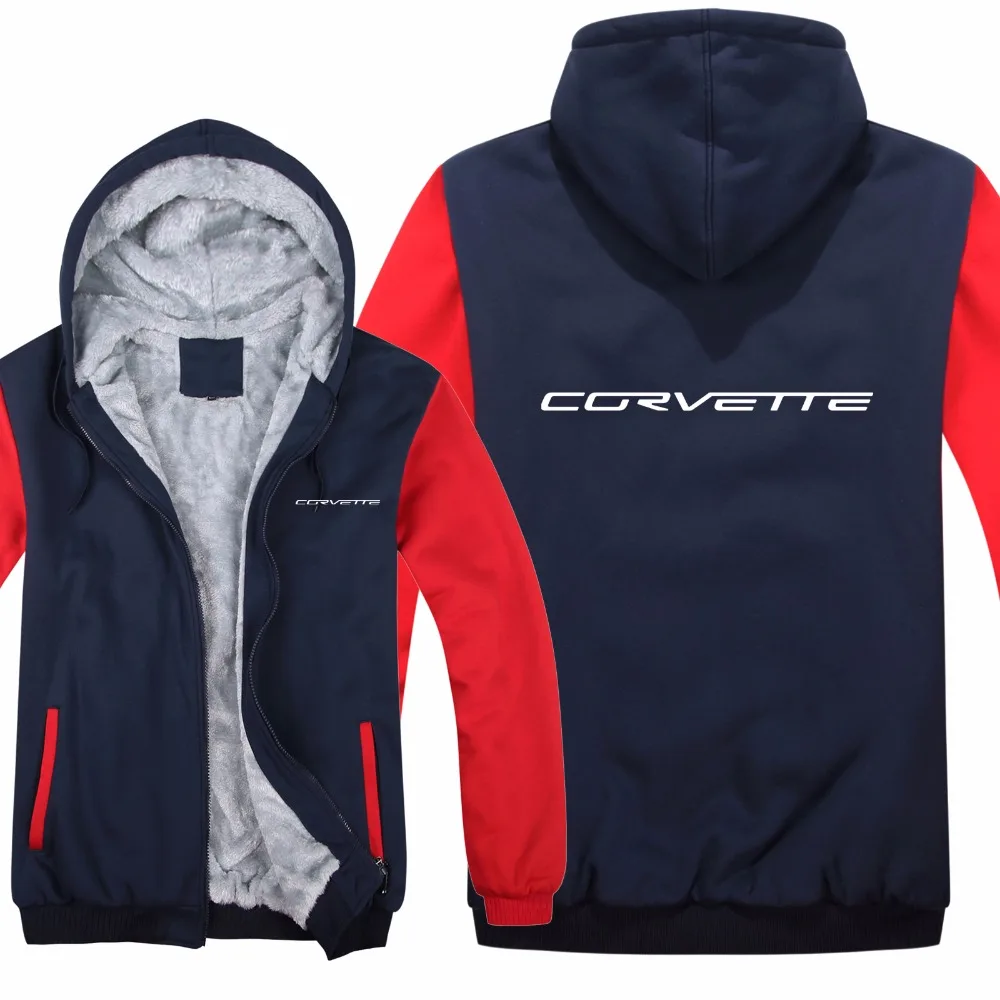 Chevrolet Толстовка Corvette Mans зимняя куртка высокого качества Мужская повседневная