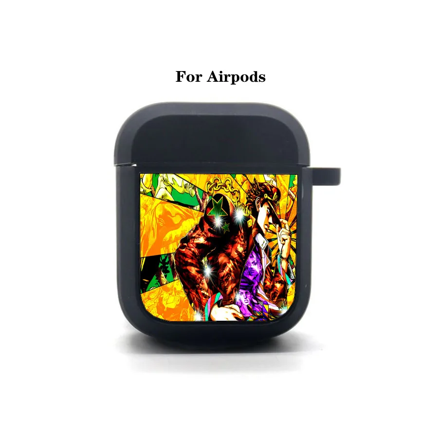 

Чехол с аниме «Невероятные приключения Джоджо», чехол для Airpods, защитный чехол для Bluetooth Airpods, чехол для наушников, мягкий силиконовый чехол д...