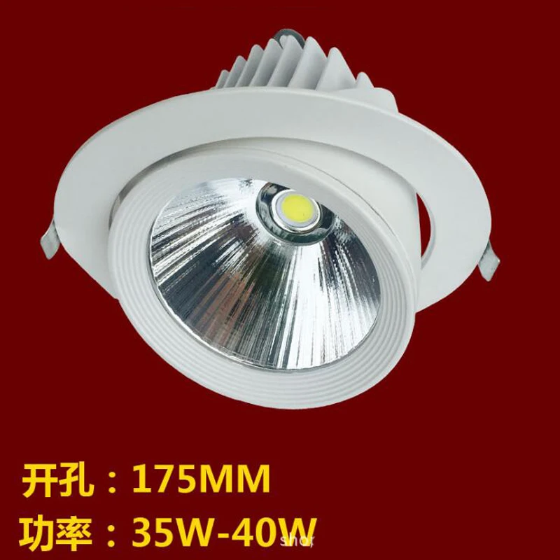 

10w 15w 20w 25w 30w 35w 45w LED trunk light LED gimbal light Adjustable COB Gimable rotation lampada recessed ceiling downlight