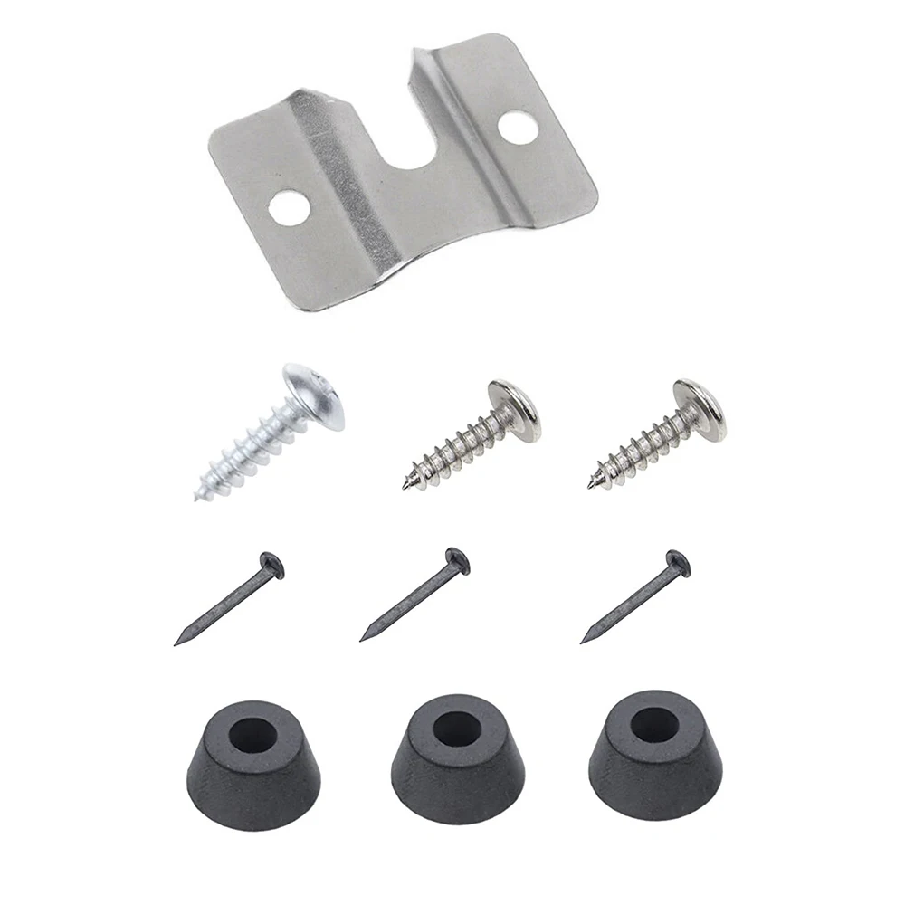 

Dartboard Hooks Hardware Kit Screws Walll Bracket U-Shaped Groove Design Dart Accessories For Hanging Dartboard On Cabinet Wall