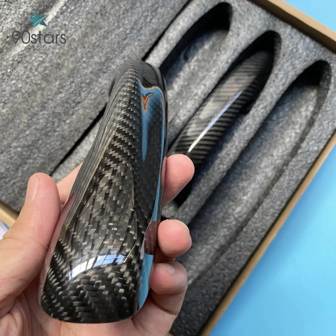 Наклейка на дверную ручку из углеродного волокна для Mercedes Benz C Class W205 GLC X253 E W213