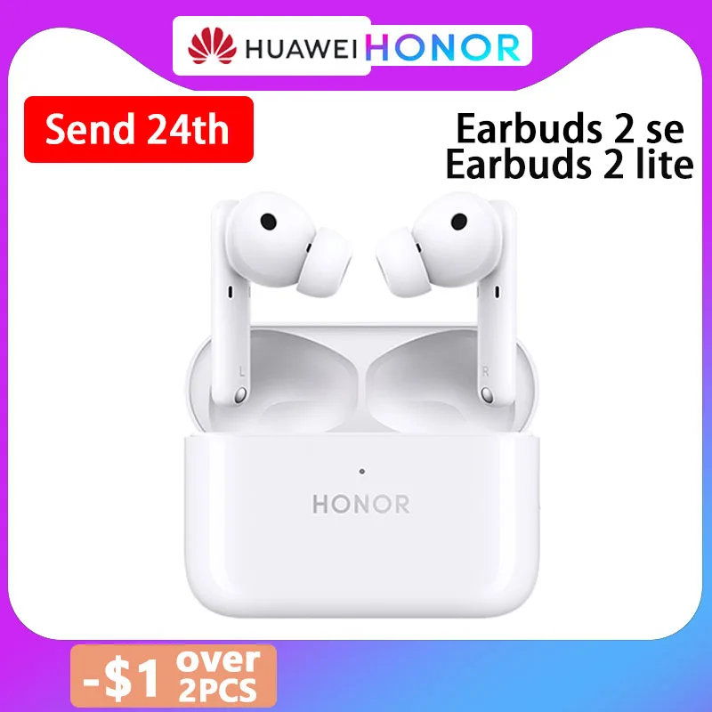 Honor Earbuds 2 Se/ Lite TWS Earphone Wireless Bluetooth Noise Cancellation 32 Hour Battery life For 50 Pro SE | Электроника