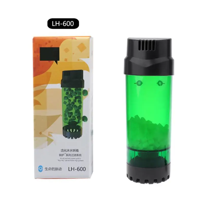 Aquarium Fluidized Moving Bed Filter Bubble Bio Media Filter Fish Tank Sponge Filter With Sucker