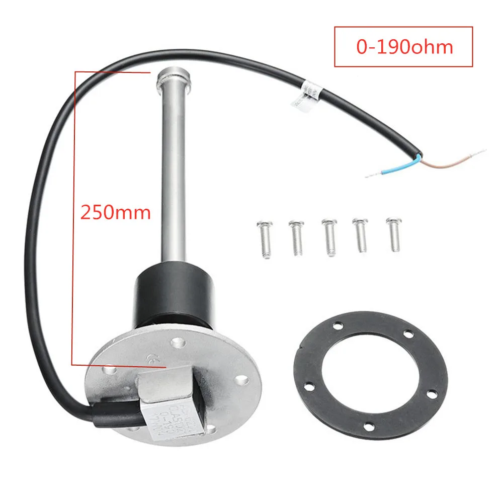 250mm 0-190ohm 0-190ohm 240-33ohm масляный жидкостный бак топливный датчик уровня воды датчик для лодки морской автомобиль яхта отправка топлива блок Поплавковый переключатель - Цвет: 250mm 0-190ohm