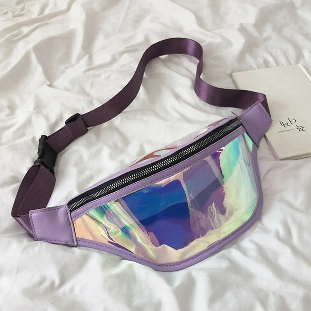 2020 Дети прозрачные Fanny Pack блестящие поясная Сумка водонепроницаемая дорожная