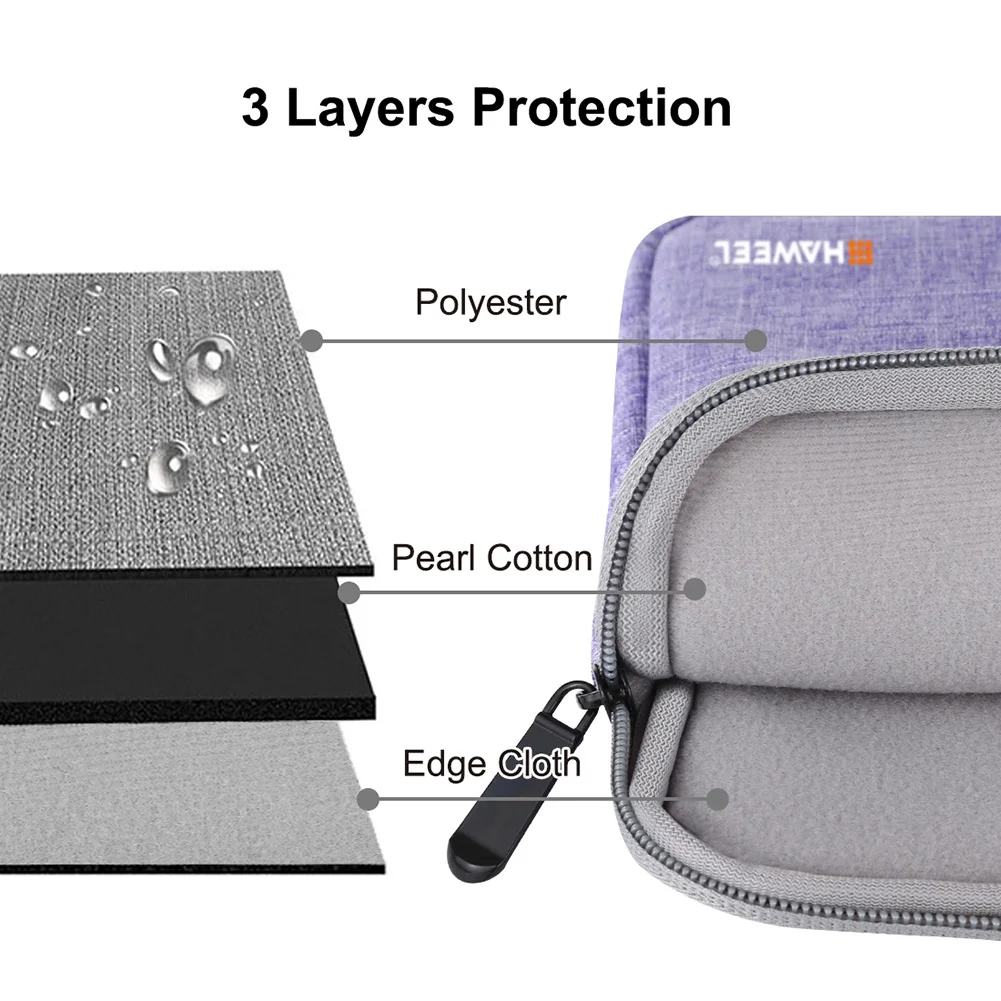 

15 Inch Laptop Sleeve Case Oxford Laptop Carry Bag Traveling Portable Zippered Type Notebook Storage For MacBook Pro