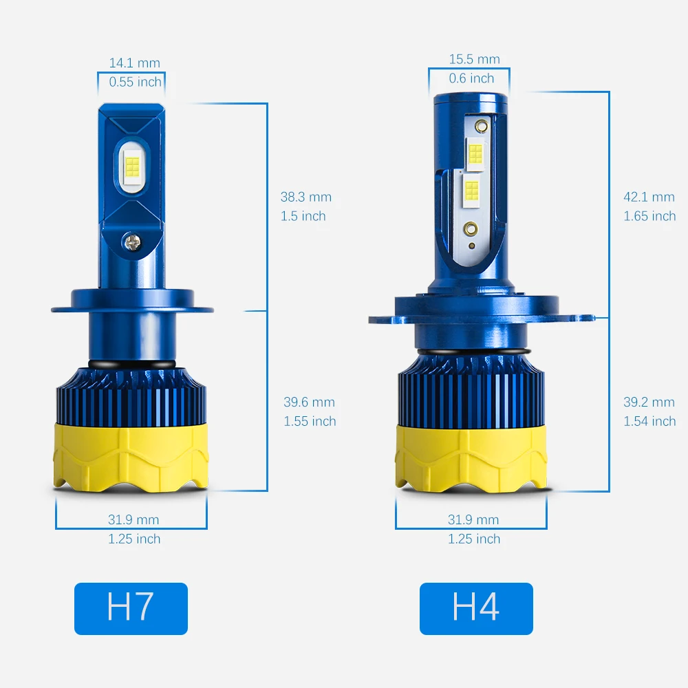 BraveWay CANBUS светодиодный H7 светодиодный H4 авто фары лампы H1 H11 HB3 16000LM 80W 6000K 12V LED лампы автомобильный комплект головных фар для мотоцикла