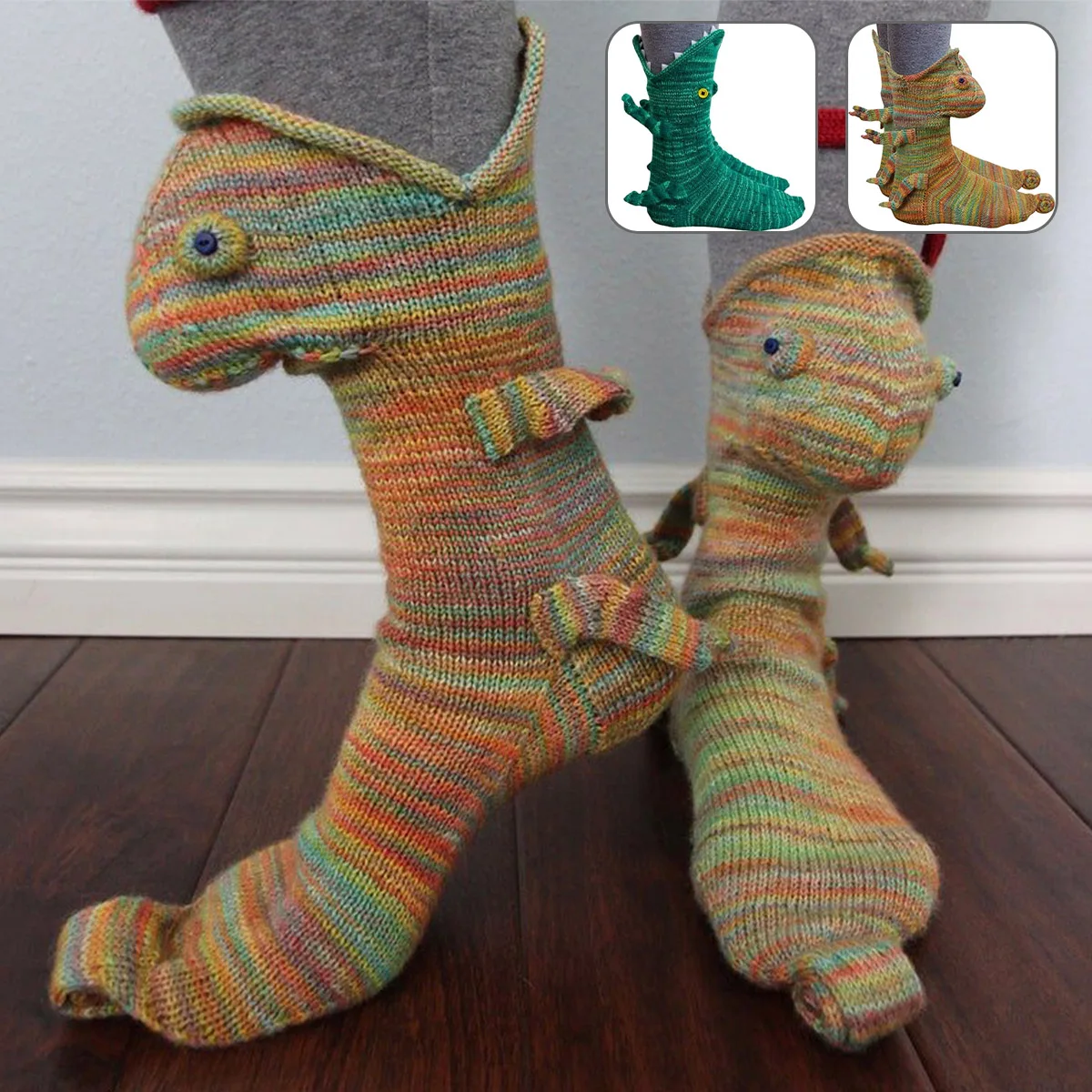 

Crocodile Socks Funny Socks Knitting Slipper Socks Soft Winter Warm Stockings Cartoon Socks Sleeping Socks for Christmas Gifts