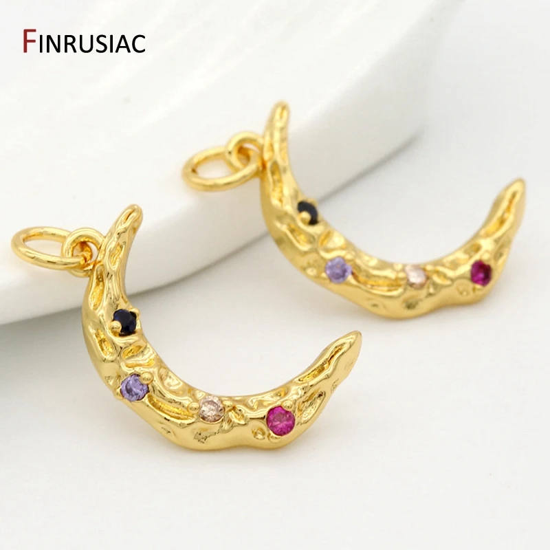 Новые дизайнерские золотые подвески в виде Луны для изготовления браслетов