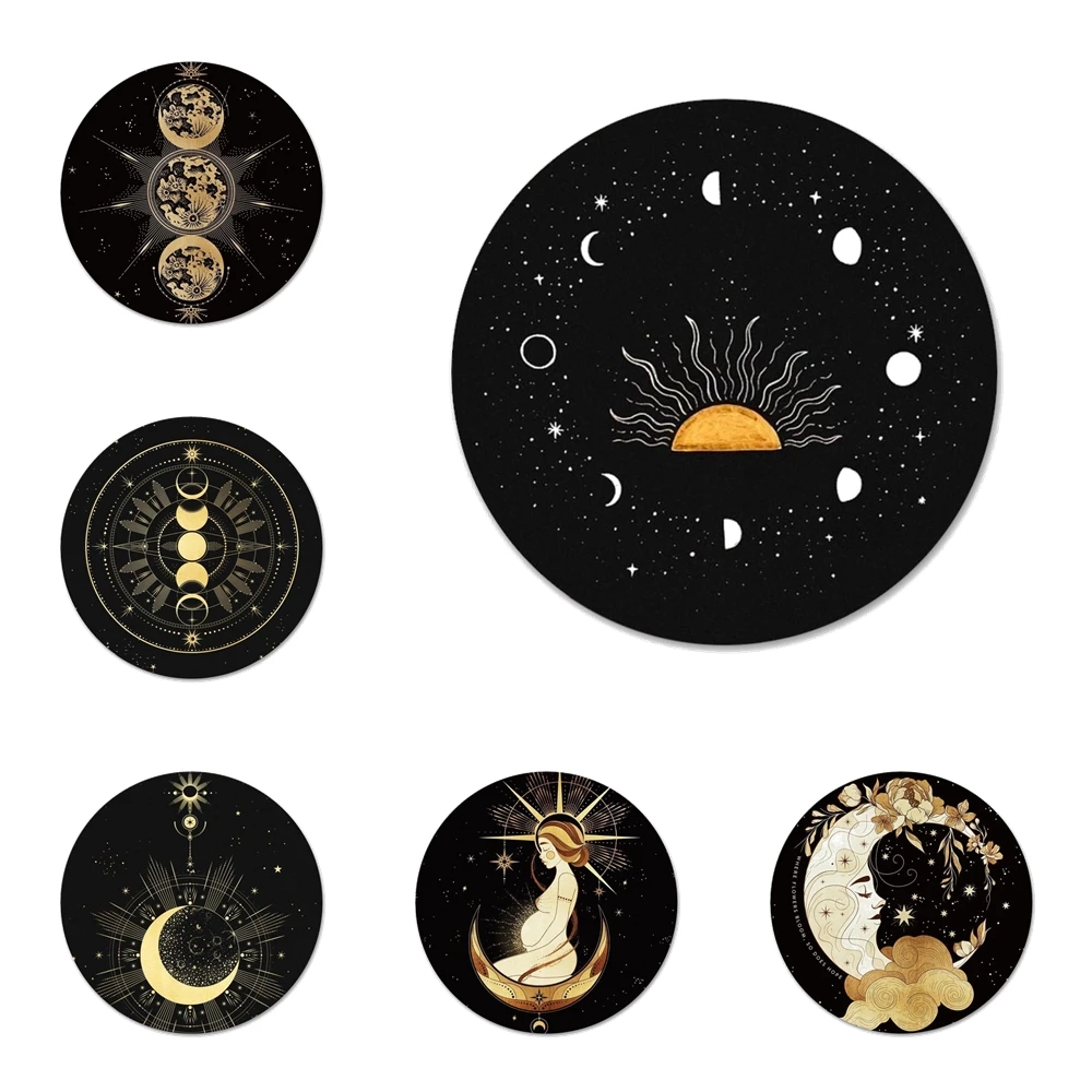 58 мм волшебник Луна Таро тайна Тотем значок брошь заколка аксессуары для одежды