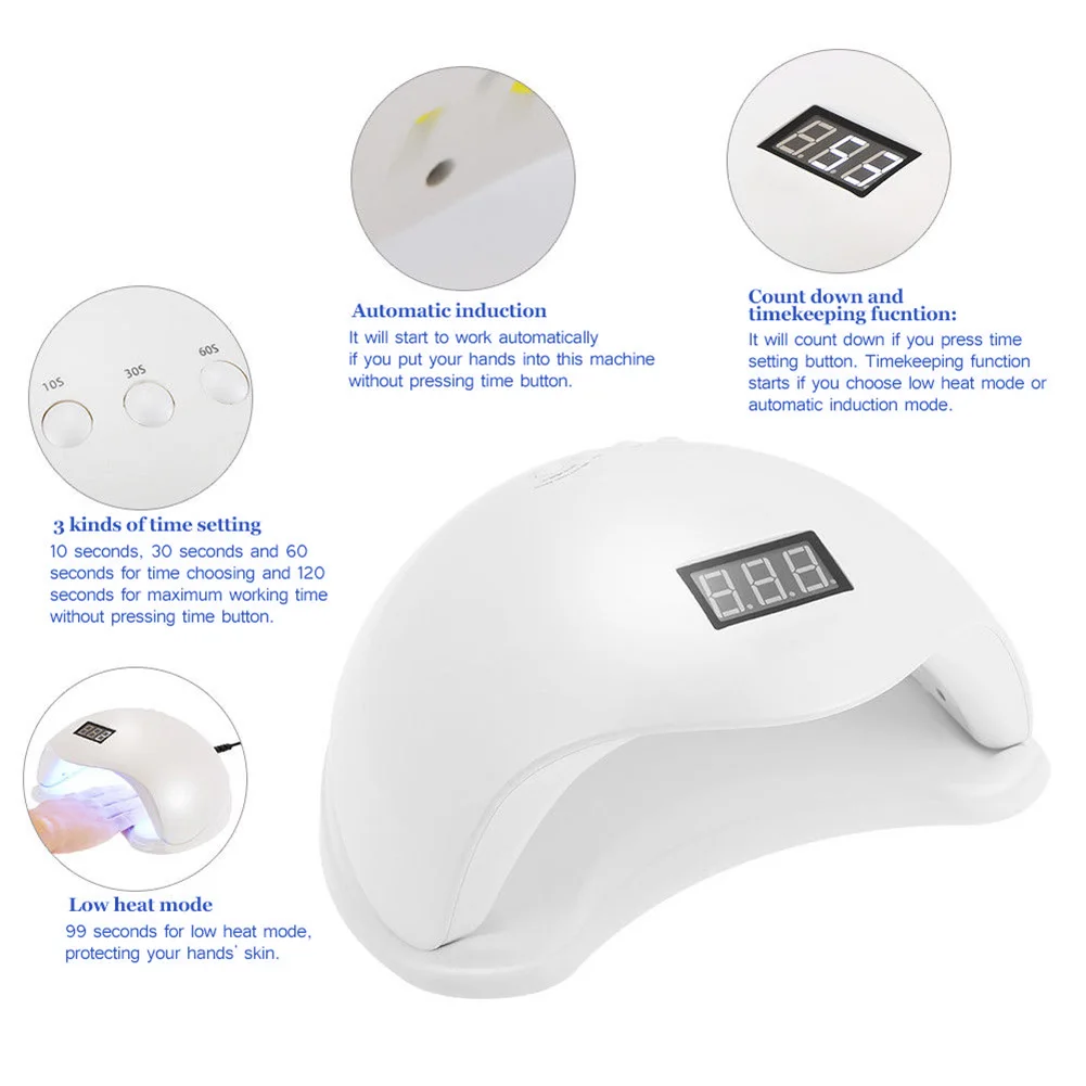 Сушилка для лака ногтей 48 Вт сушка гель-лака с таймером лак инструментов SMR88 |