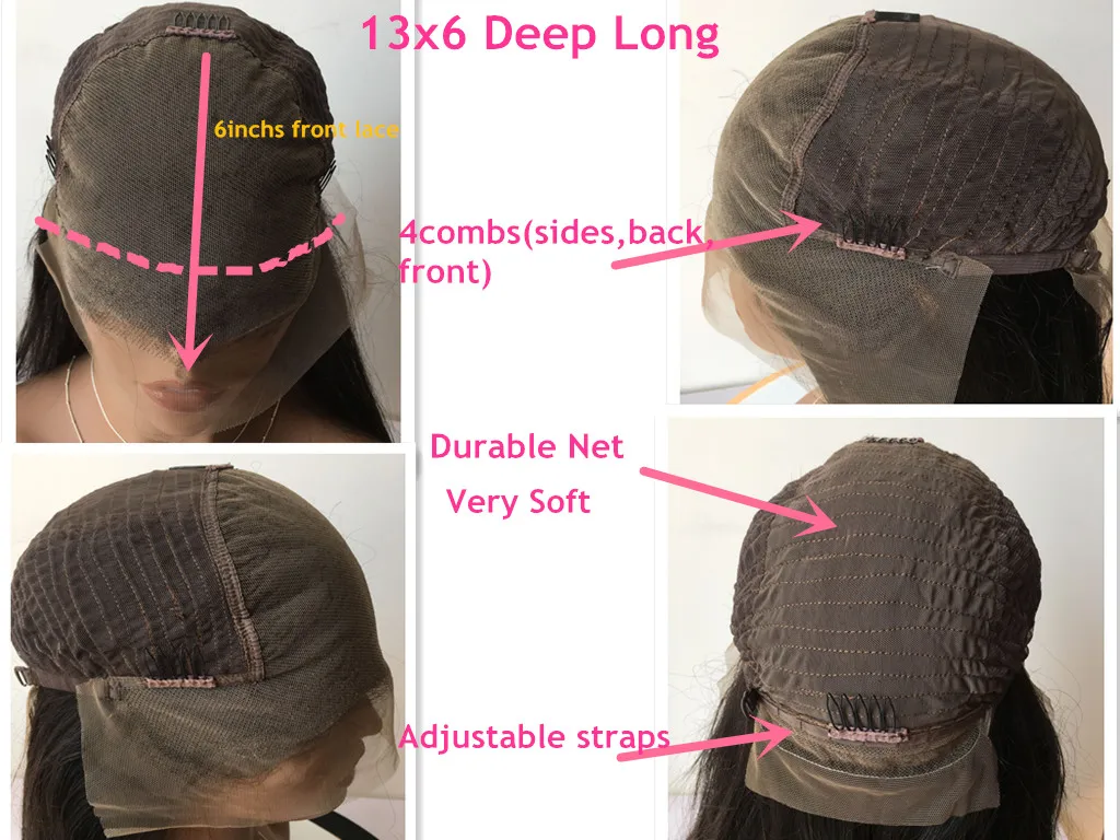

Ombre Brown Lace Front Human Hair Wigs HIghlights 27Silk Straight 136 Lace Frontal Wig For Black Women Glueless Remy Brazilian