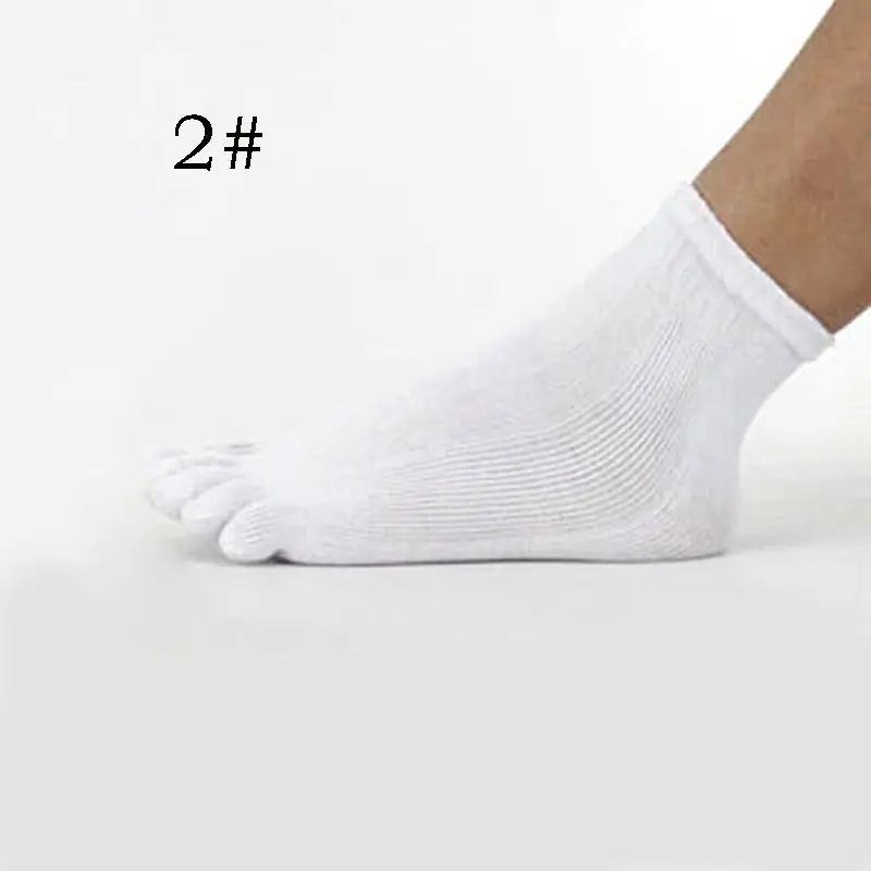 

2019 Hot sale Toe Shoes Unisex 1 Pair Men Women Socks For Five Fingers Toe Cotton Solid Ankle Length Causal Socks