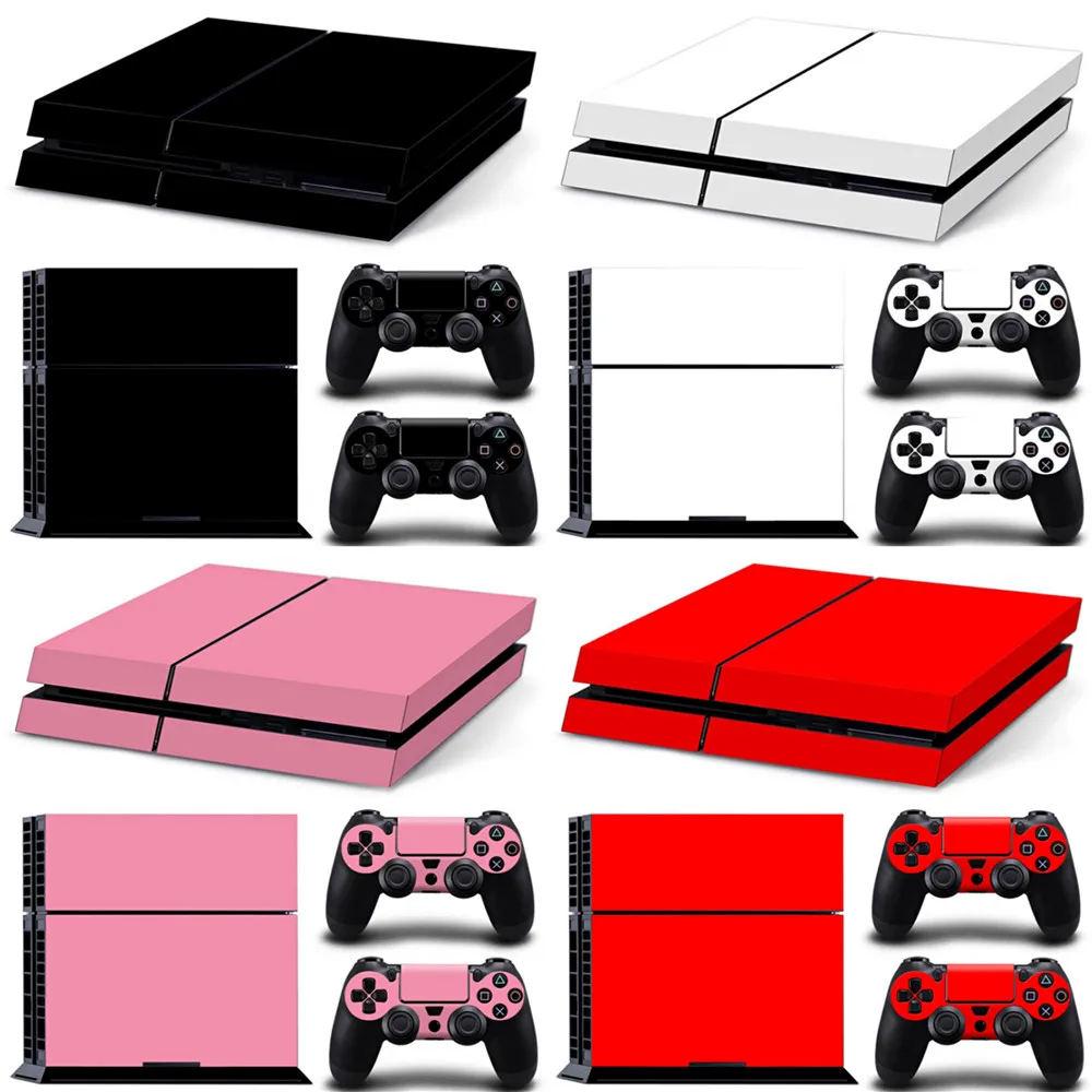 Наклейка на кожу для консоли Ps4 Play station 4 + 2 контроллера набор скинов | Электроника