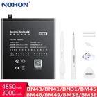 NOHON BN43 BN41 BN45 BN31 BM45 BM46 BM49 BM3B BM3E Батарея для Xiaomi Redmi Note 4X5 4 3 2 mi Max mi x2 mi 8 Замена Батарея