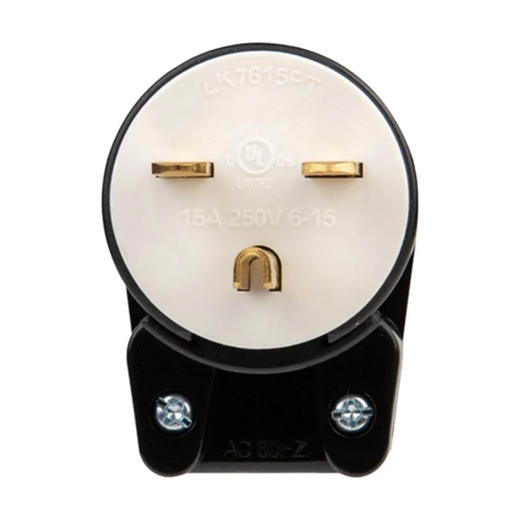 

NEMA LK7615PT 6-15P Grounding Locking Plug, 15A 250V AC, 2 Pole 3 Wire