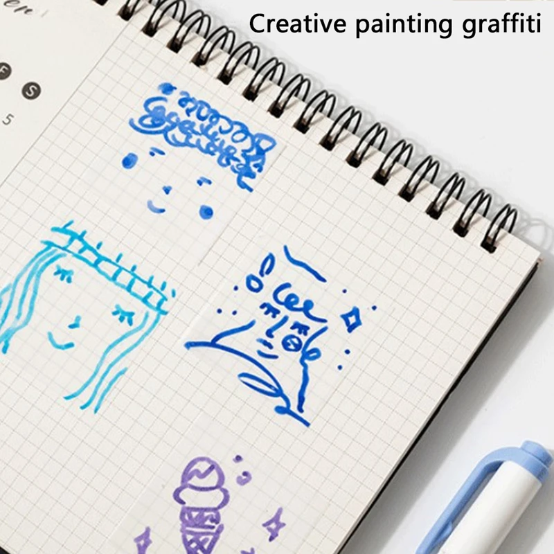 

50 Sheets Simplicity Ins Style Transparent Sticky Note Decoration Student Study Memo Pad School Office Supplies