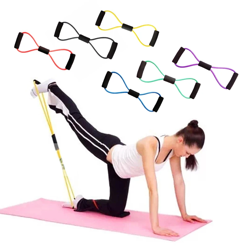 8 слов Эспандер для груди Йога тренажерный зал фитнес-эспандер резиновая трубка