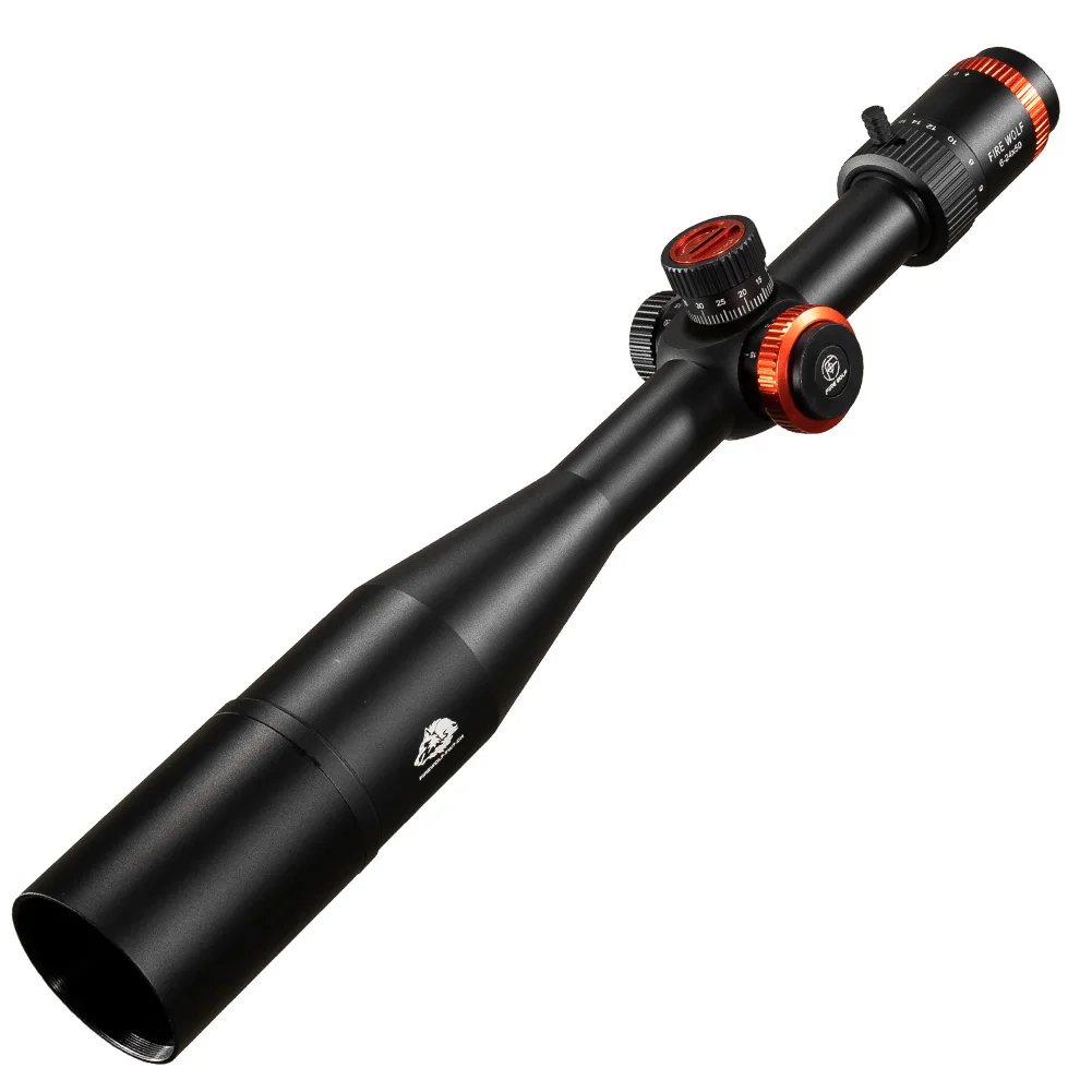 fogo lobo qz 624x50 ffp scope caca optica sniper riflescope tatico airsoft acessorios 05