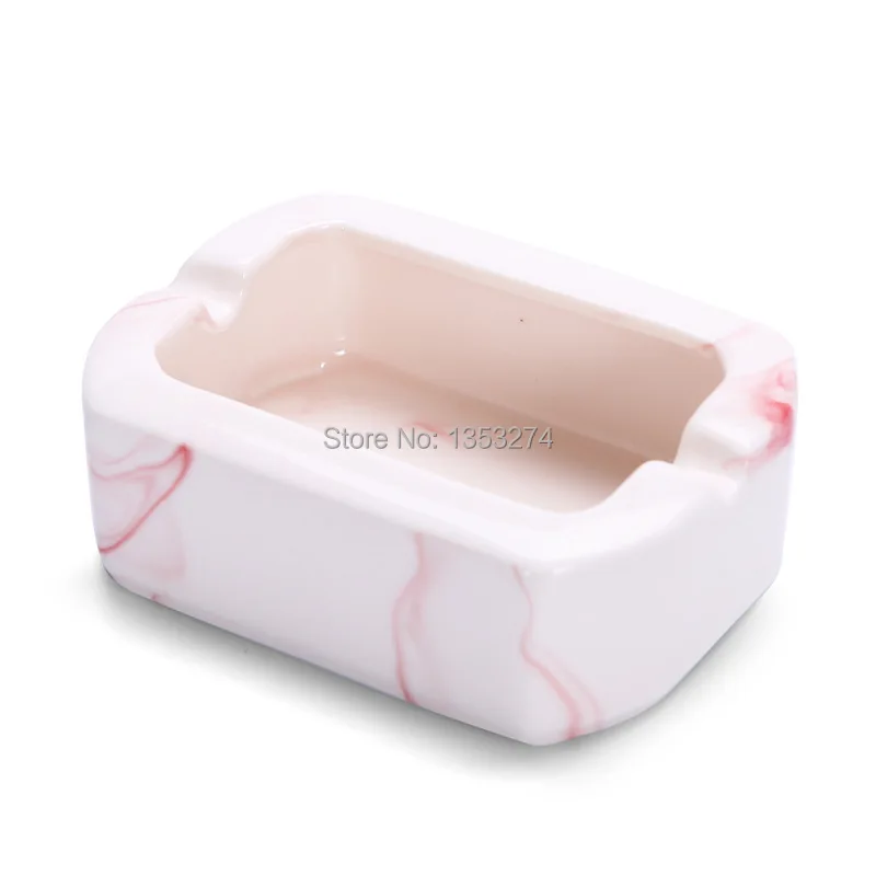 Мини Квадратная Пепельница Китай белые керамические чернила фарфоровая