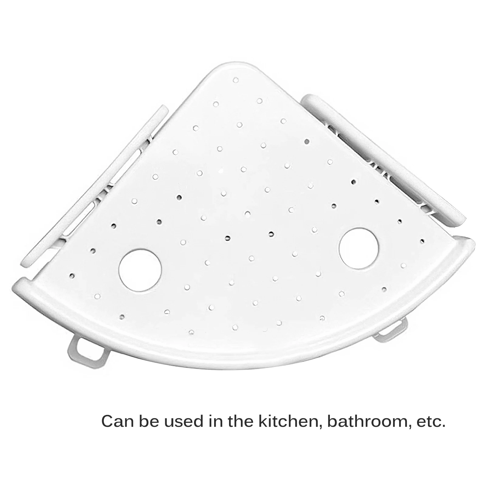 Треугольная товарная полка для настенных угловых Белый выдолбленные перфоратор