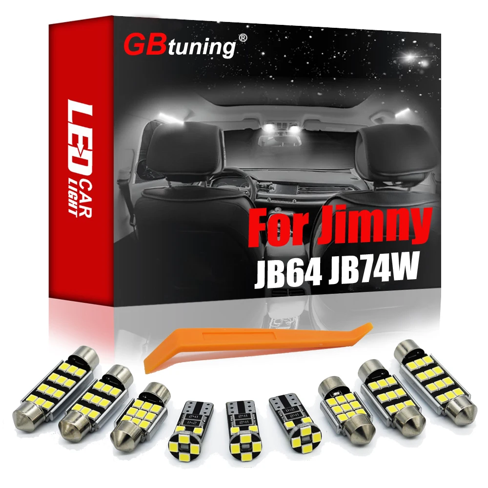 

GBtuning Canbus светодиодный 3 шт. для Suzuki Jimny JB64 JB74W 2019 2020 + автомобиля карта купольная лампа аксессуары интерьера чтение светильник комплект