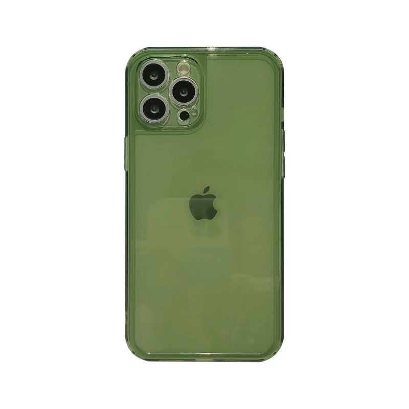 retro colorful brown green black trasparent phone case for iphone 13 12 11 pro max xr x xs max 8 7plus se clear soft tpu cover free global shipping