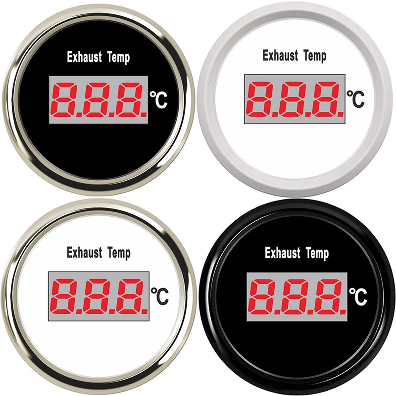 52 мм вытяжной термометр Калибр 0-800 Цельсия широкополосный для морского автомобиля авто мотоцикл Лодка яхты измеритель температуры выхлопа 9-32 в