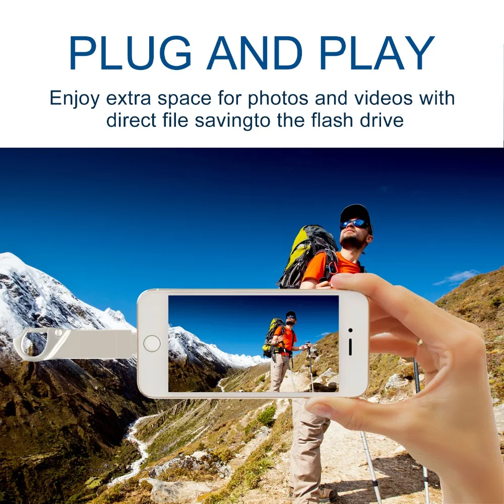 Ключ Usb флэш-накопитель для iPhone 6/6s/6plus/7/7plus/8/X Usb/Otg/Lightning 2в1 ручка-накопитель для iOS внешних устройств хранения