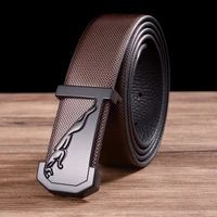 men%e2%80%99s leather dress belt fashion leather waistband new plate buckle belt width33mm