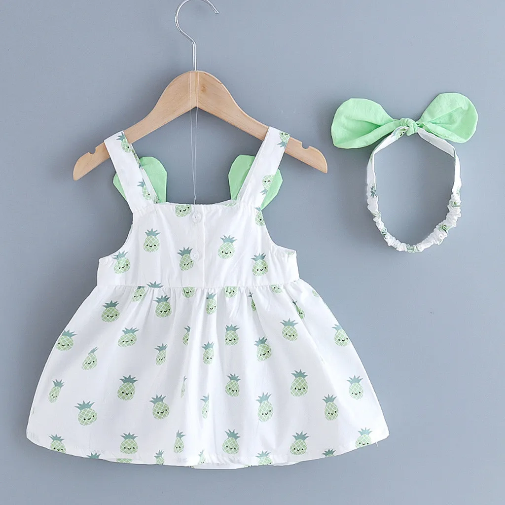 Новое летнее детское платье модные платья принцессы для маленьких девочек с