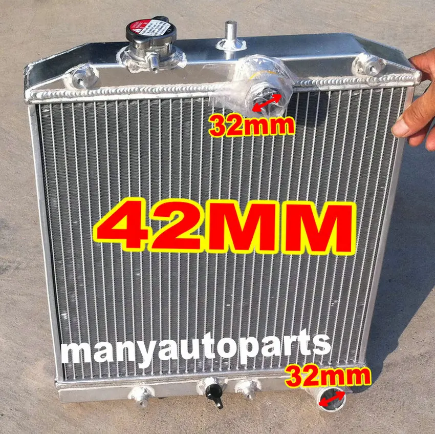 Алюминиевый радиатор 42 мм для HONDA CIVIC EK4/EK9 EG6/EG9 EM1 B16A VTEC 1992 2000 93 94 95 96 вход/выход 32