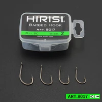 100pcs carp fishing coating high carbon stainless steel barbed hooks 8017 fishing accessories