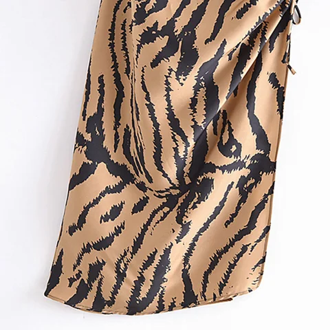 Винтажное платье-миди с леопардовым принтом, женское пикантное плиссированное платье на бретелях-спагетти, женское элегантное вечернее платье