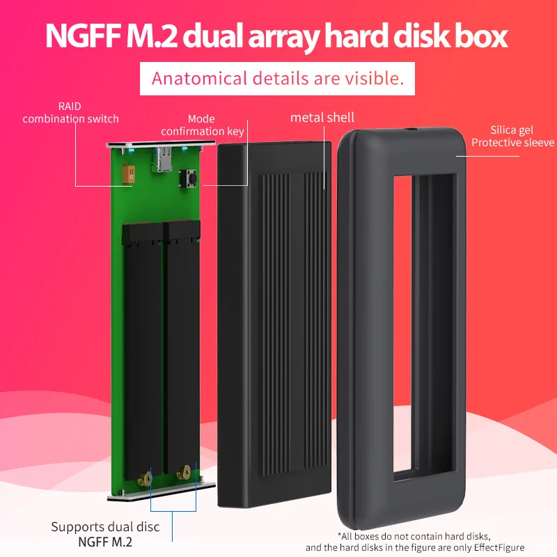 Blueendless портативный чехол для жесткого диска M.2 на Type c Usb 3 1 NGFF Msata корпус