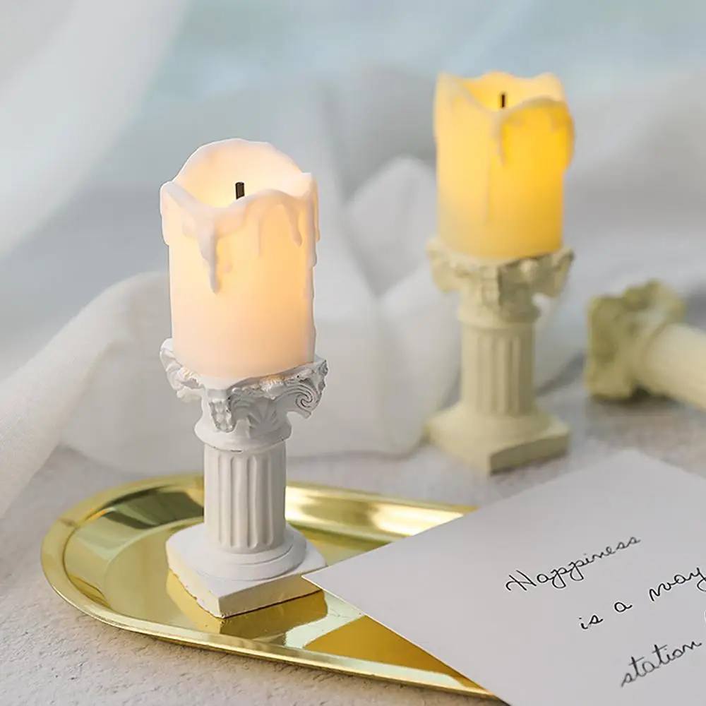 Mini Simulation Roman Columns Artificial Candle for INS Photography Shooting Props Photo Studio Background Adornment | Дом и сад