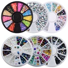 Блестящие стразы на ногти смешанные размеры AB Цвет нерегулярные бусины для 3D дизайна ногтей украшения для дизайна ногтей драгоценные камни Кристаллы бриллианты