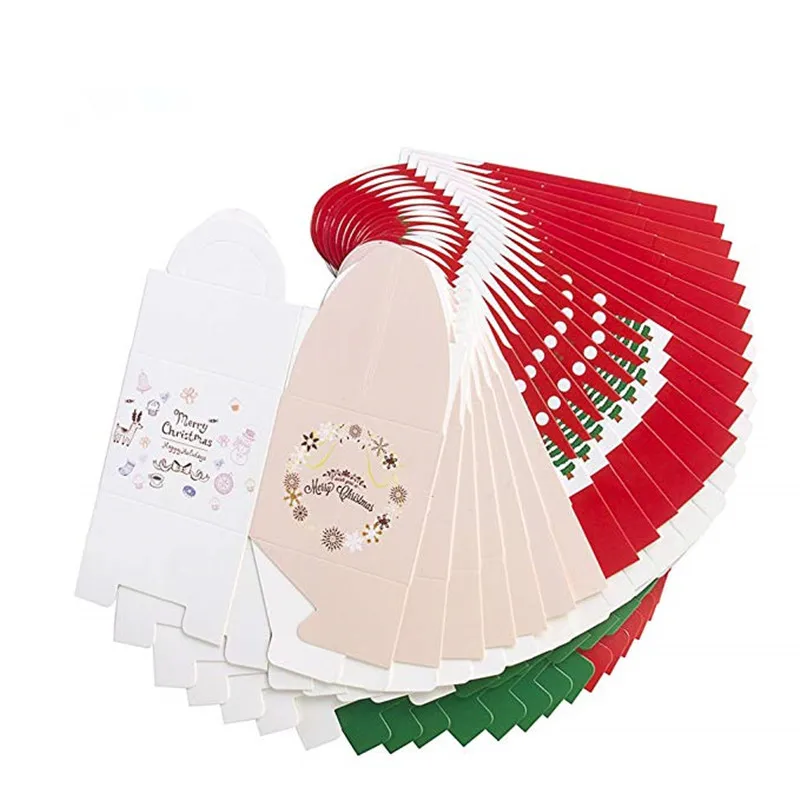 12 штук конфет Коробки вечерние пользу канун Рождества коробку Рождество сумки