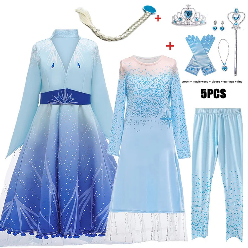 Детское платье с длинным рукавом на возраст 2-6-7-10 лет |