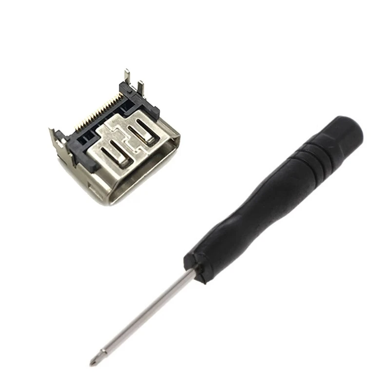 

P8DF Replacement Port Socket For PS5 HDMI-compatible Port Socket Interface Connector With Screwdriver