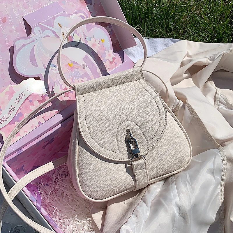 

2021 New Luxury Brand Ladies Tote Saddle bag High-quality PU Leather Women's Designer Handbag Portable Shoulder Messenger Bag