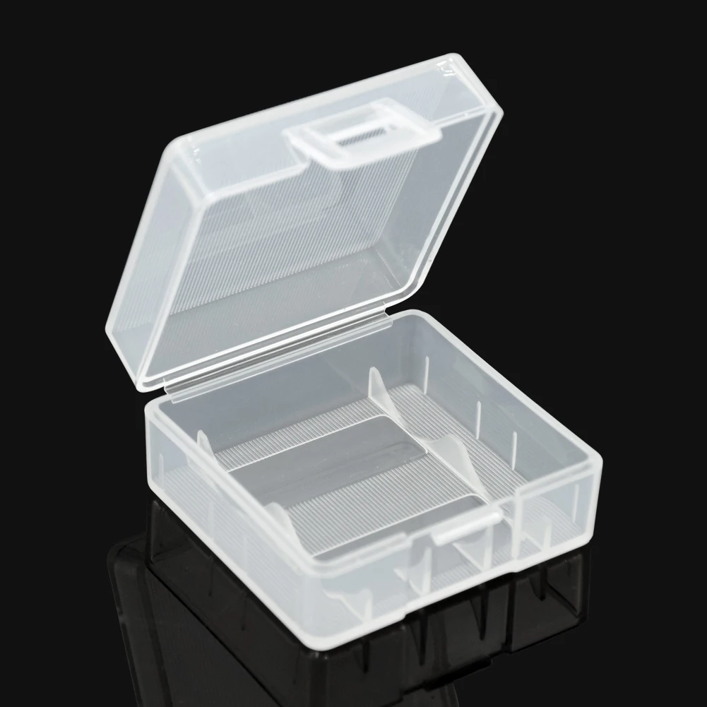 2*18350 Battery Holder Case 18350 Batteries White Plastic Storage Box 2 Slot Rechargeable Shell |