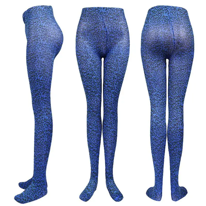 Колготки с высокой талией и леопардовым принтом для женщин девочек | Женская