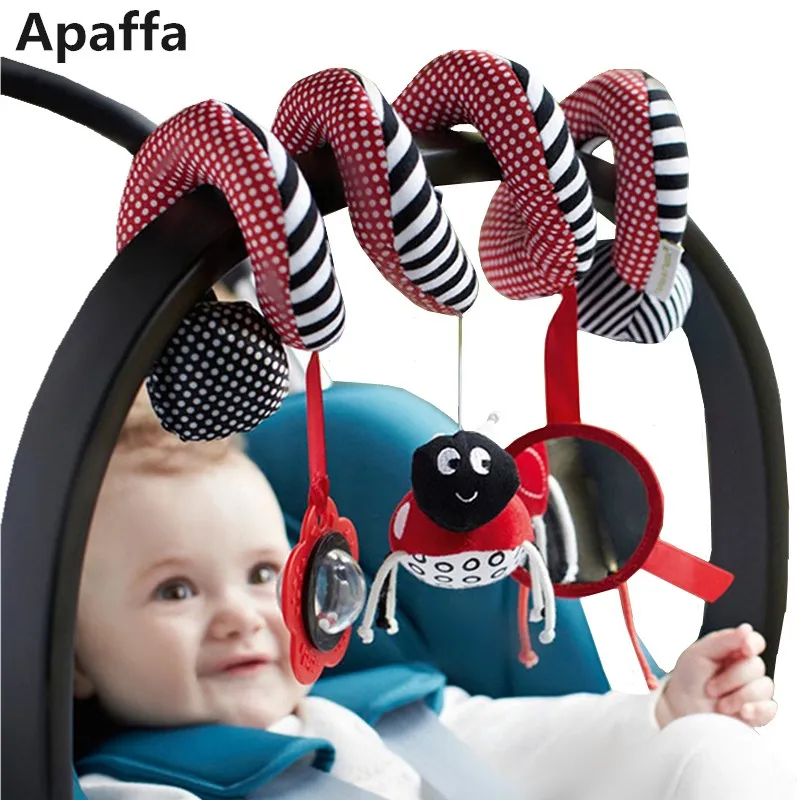 

Baby Toys for kids 0-12 Months Plush Rattles Stroller toy crib Spiral Hanging Mobile Infant Newborn gift sensory education