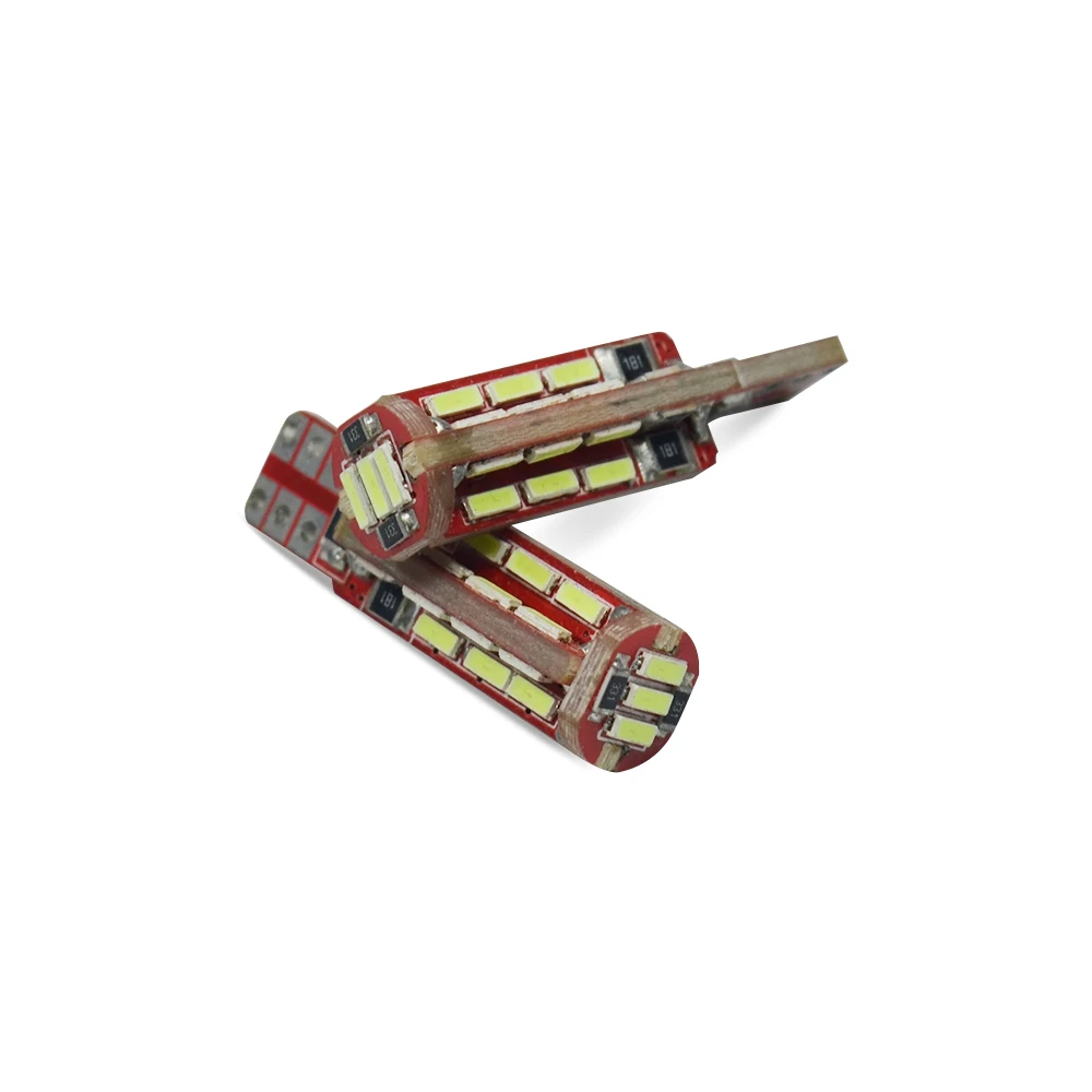 2 шт. T10 Canbus 19 SMD 3014 Светодиодный с W5W 6SMD 5730 194 168 белый 12V Авто Автомобильные