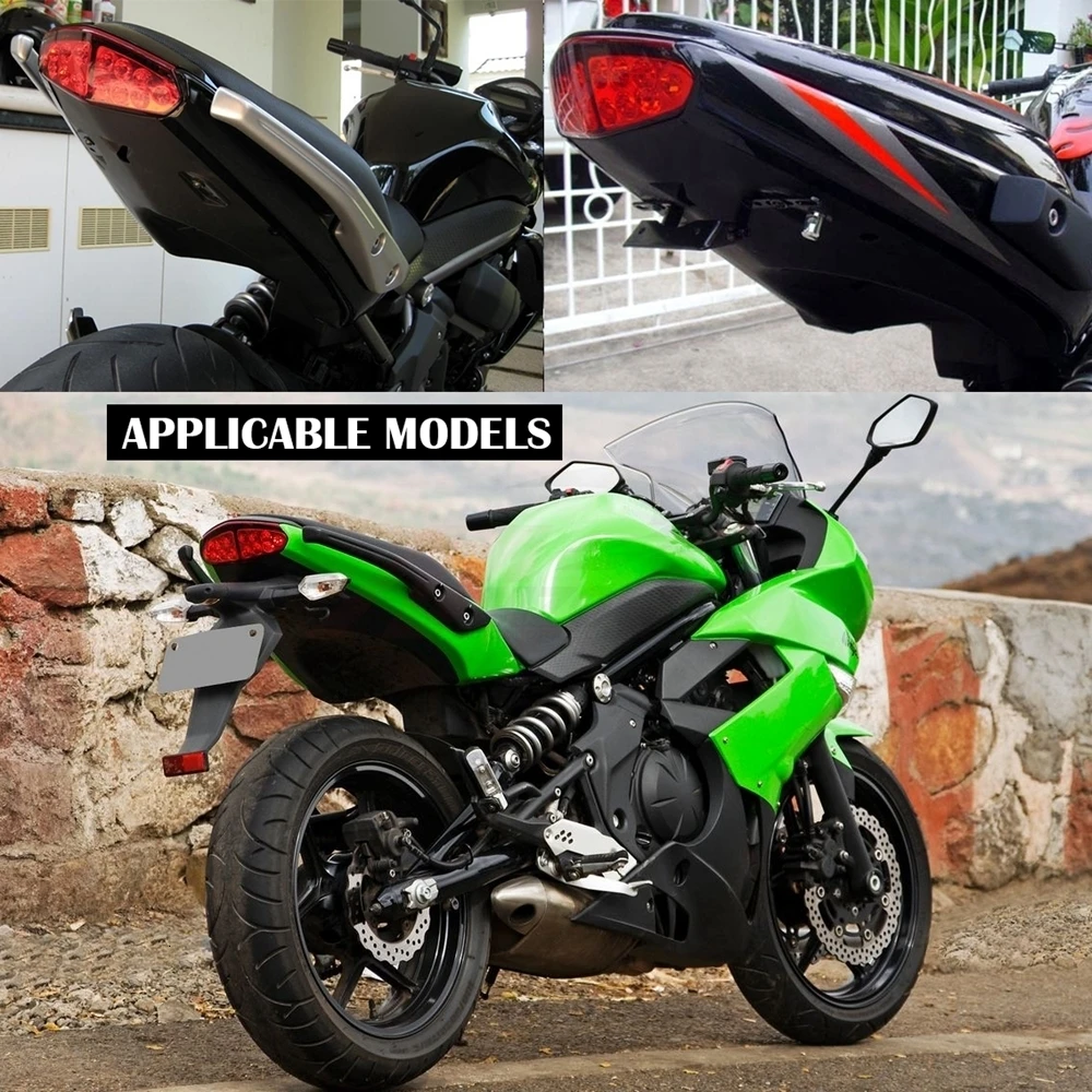Для Kawasaki ER6N ER6F 2009-2011 аксессуары для мотоциклов Интегрированный Светодиодный задний светильник, сигнальный сигнал поворота, сигнальная лампа тормоза