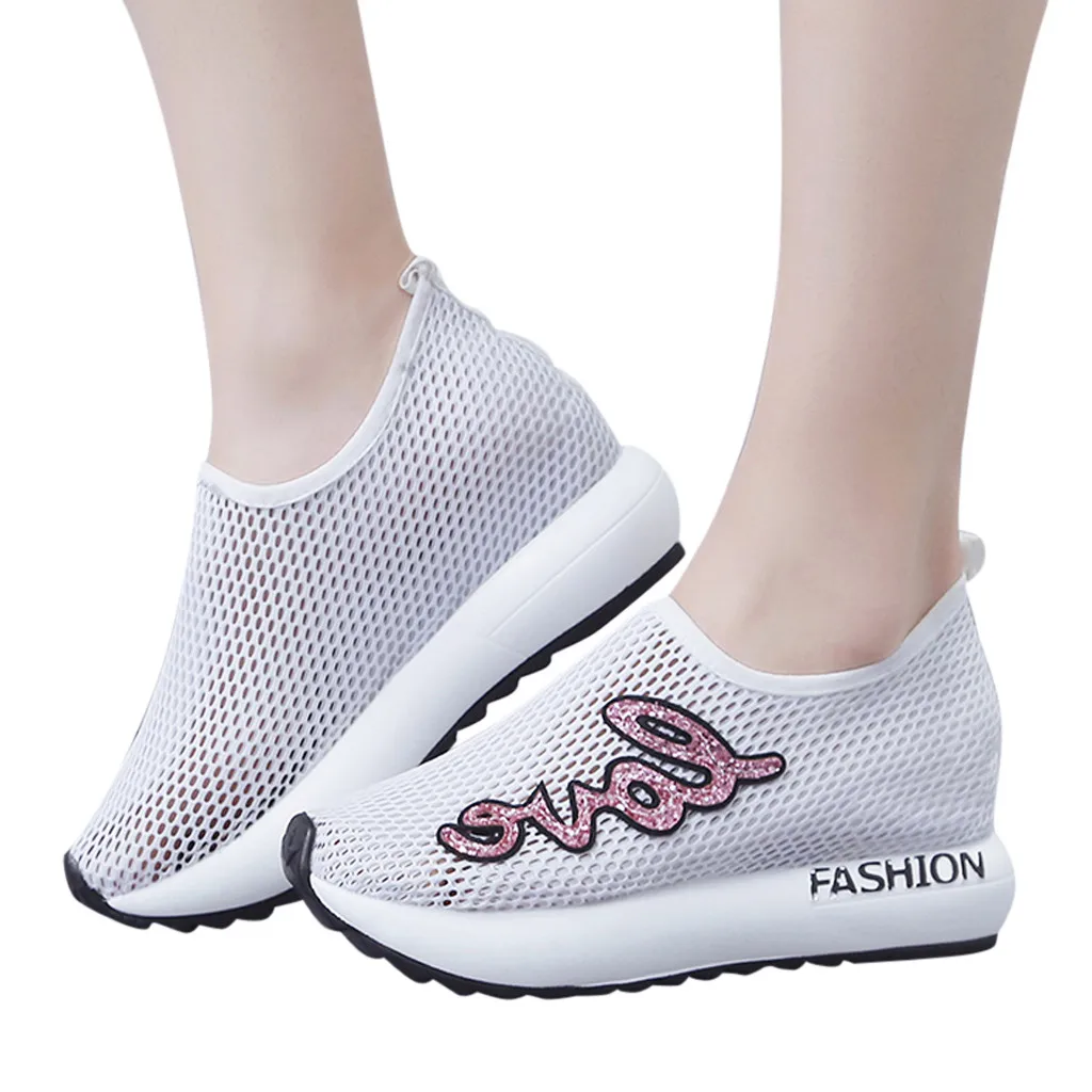 Женская Повседневная обувь Кроссовки на платформе Дизайнерская с перфорацией